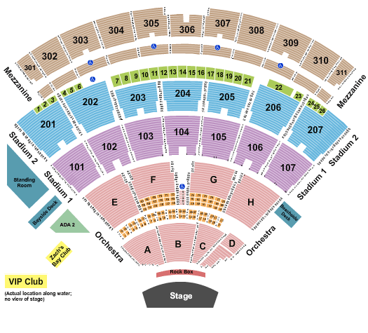 Jones Beach Theater Jones Beach Theater Seating Chart